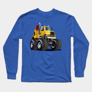 Cartoon Monster Tow Truck Long Sleeve T-Shirt